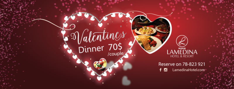 Valentine Dinner at Lamedina Hotel 
